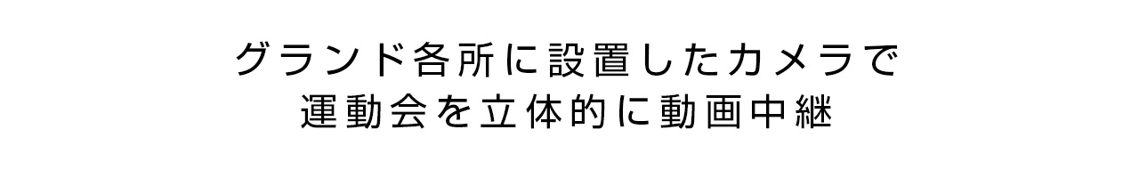 グランドにカメラ配置